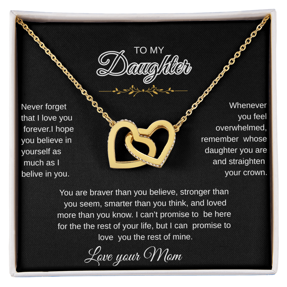 To my Daughter/ love necklace