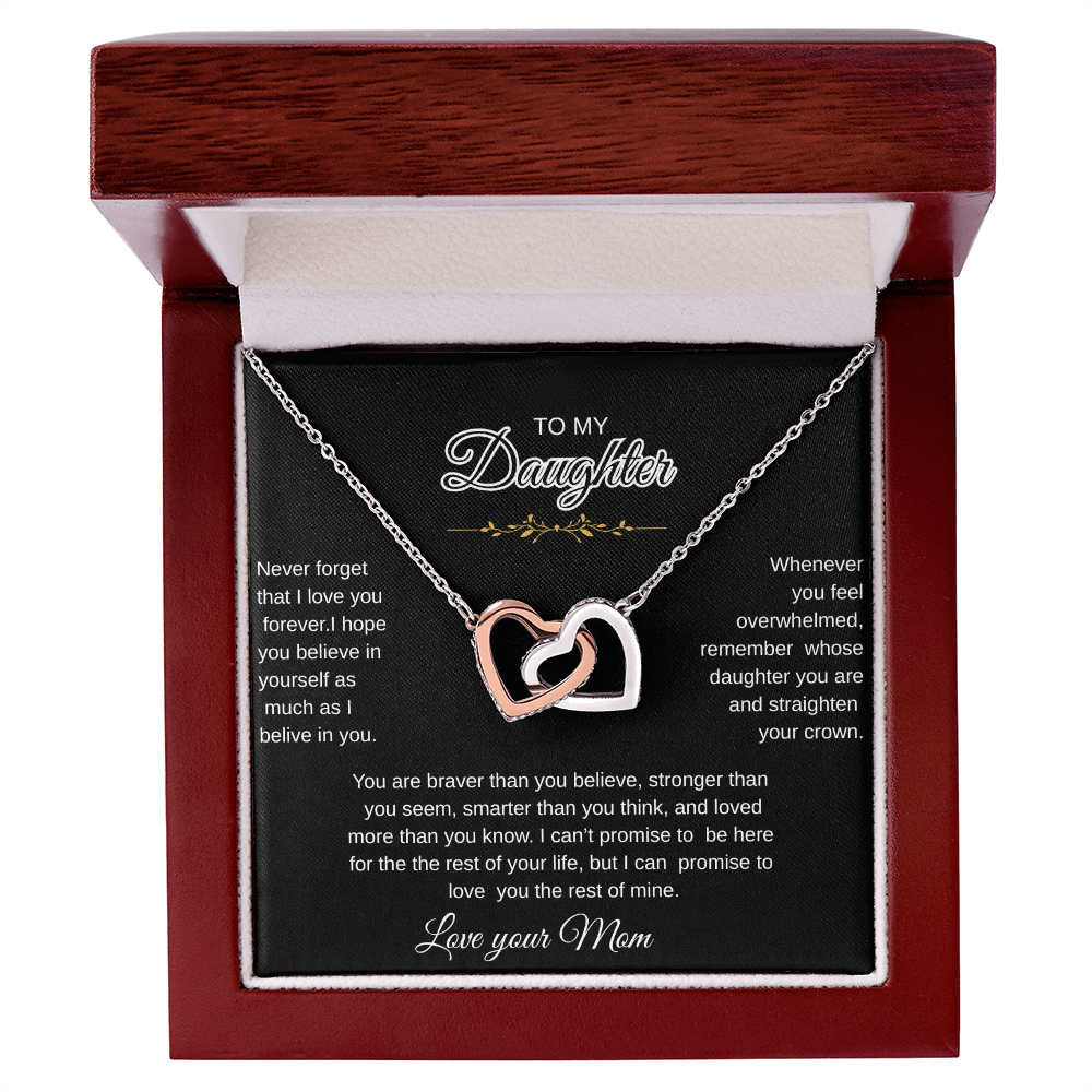 To my Daughter/ love necklace