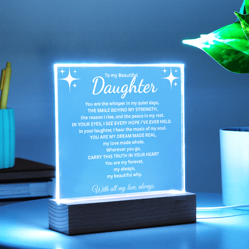 To my Daughter/The smile behind my strength