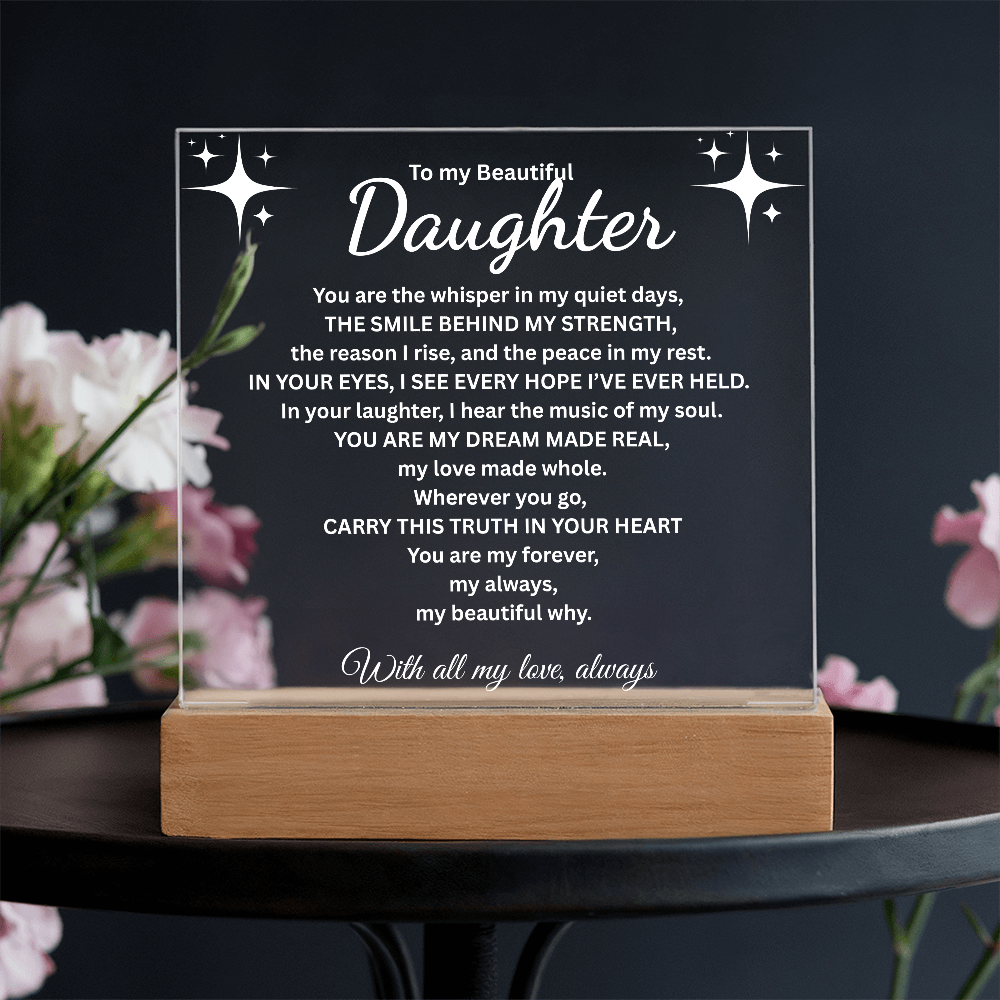 To my Daughter/The smile behind my strength